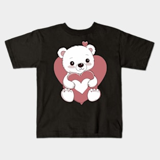 Valentine Bear Kids T-Shirt